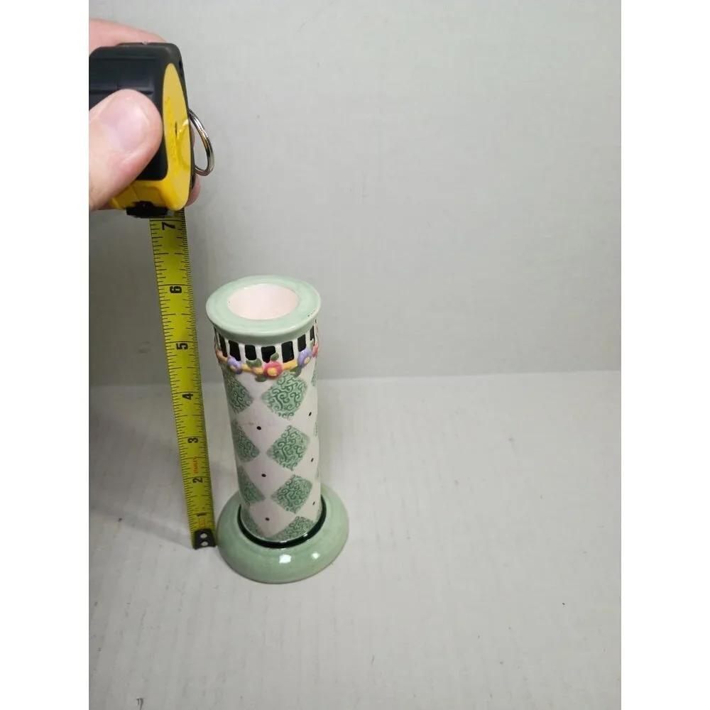 Vintage 90s Mary Engelbreit Candle Stick Holder Cottage Core